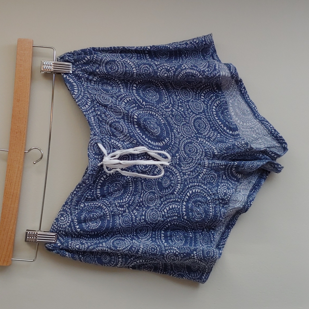 Kensie blue pajama shorts with drawstring waist size XS